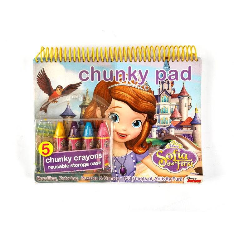 Buku Lakar - Sut Buku Lingkaran dengan Crayon Chunky