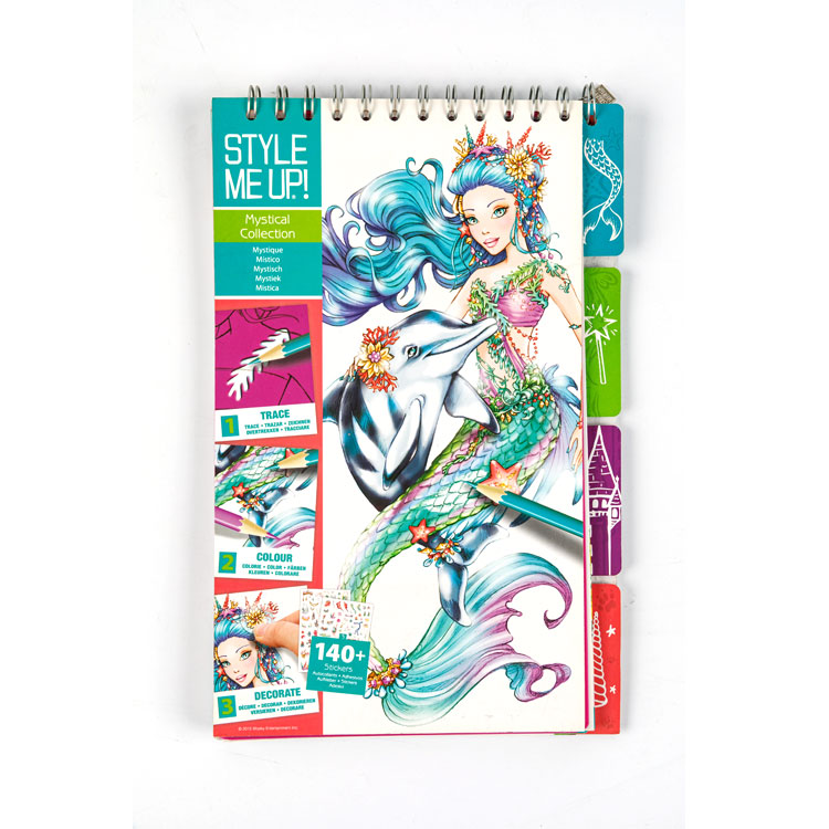 Sketch Book-Top Spiral Book Nice Mermaid